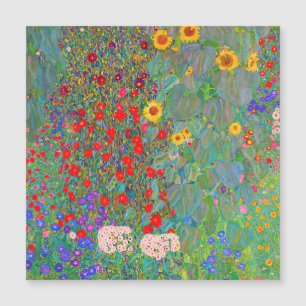 Jardin de ferme de Gustav Klimt avec tournesols 