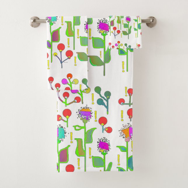 Jardin de fleurs abstrait  (En situation)