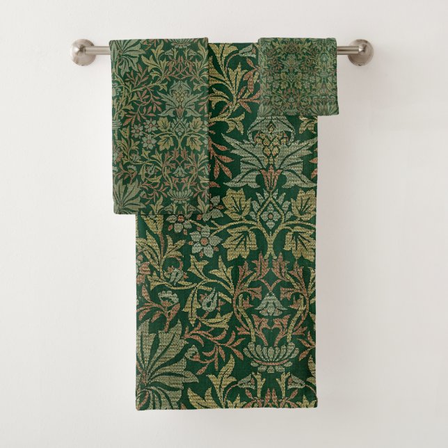 Jardin de fleurs de William Morris - Verts (En situation)