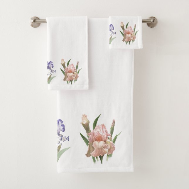Jardin de fleurs d'iris (En situation)