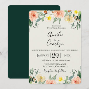 Jardin De Fleurs Faire-part de mariage