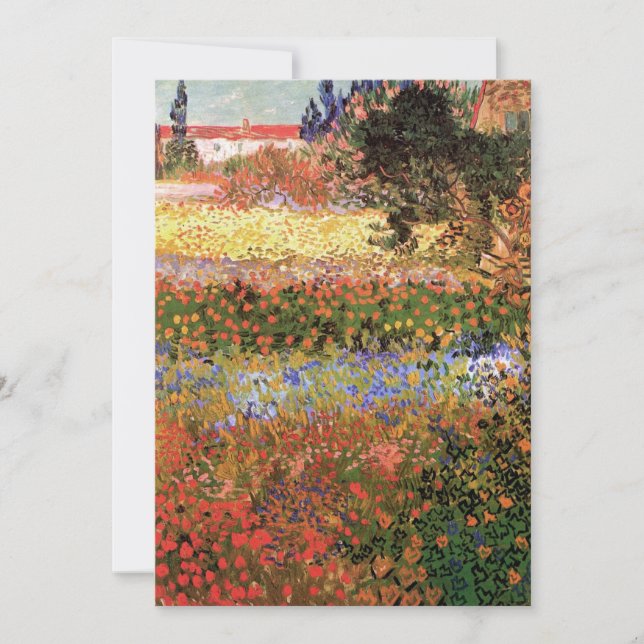 Jardin de fleurs par Vincent van Gogh (Devant)