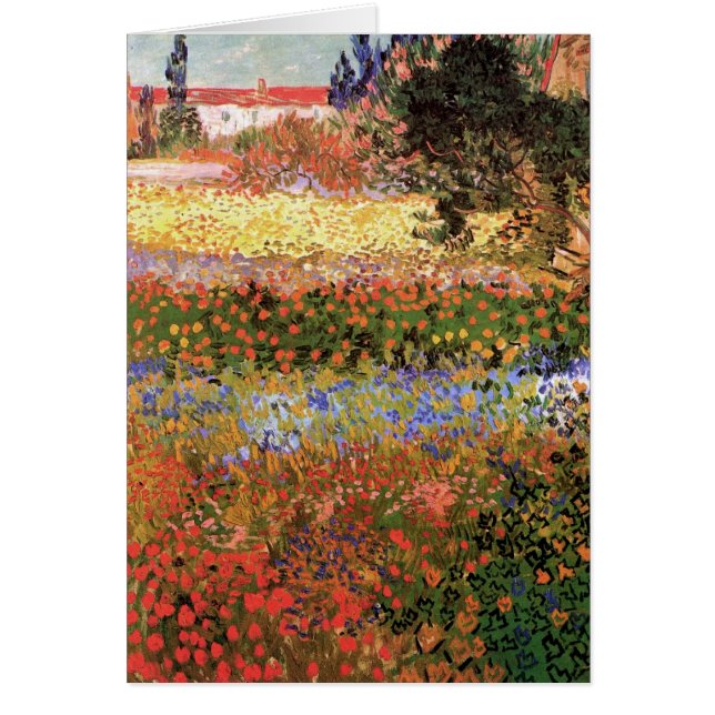 Jardin de fleurs par Vincent van Gogh (Devant)