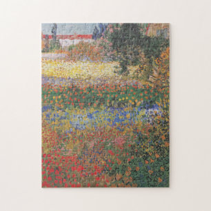 Jardin de fleurs par Vincent Van Gogh Puzzle