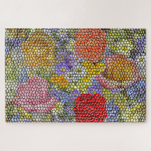 Jardin de fleurs photo Mosaic Jigsaw Puzzle