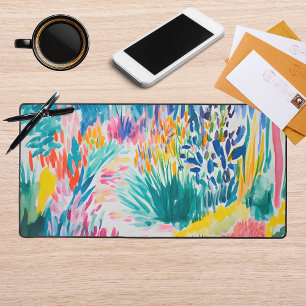 Jardin de fleurs sauvages abstrait boho