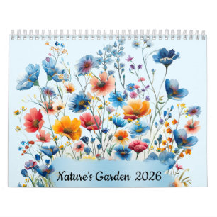 Jardin de la nature 2026 Calendrier du mur