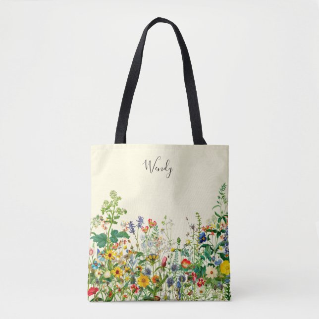 Jardin de la nature Sac fourre-tout personnalisé (Devant)