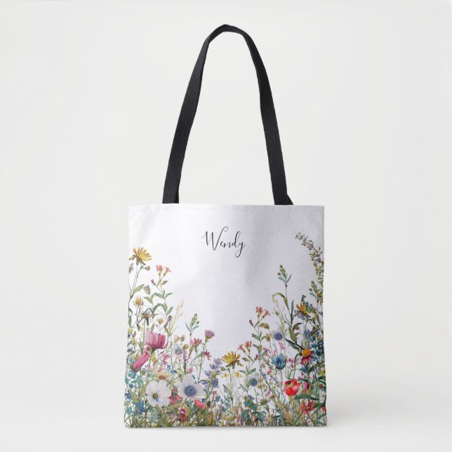 Jardin de la nature Sac fourre-tout personnalisé (Devant)