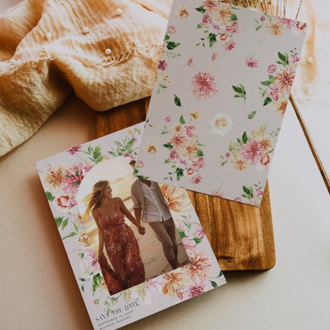 Jardin de l'Après-Glowing Fleurs Photo Carte de Pr (Créateur téléchargé)