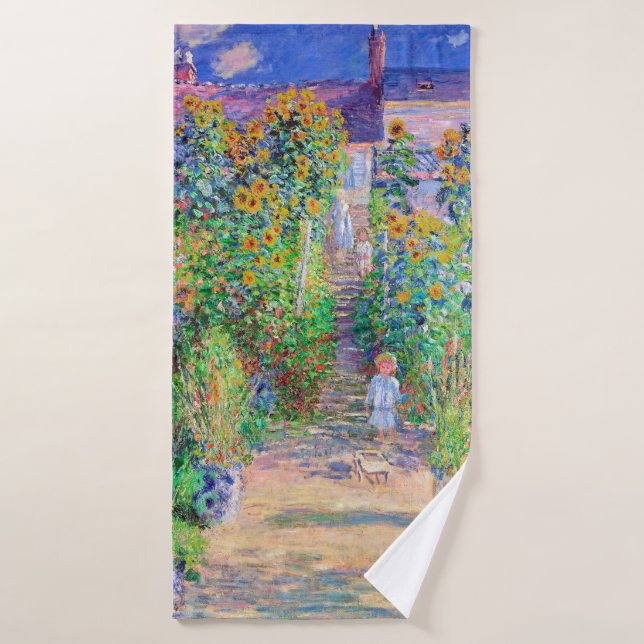 Jardin de l'artiste, Monet (Serviette de bain)