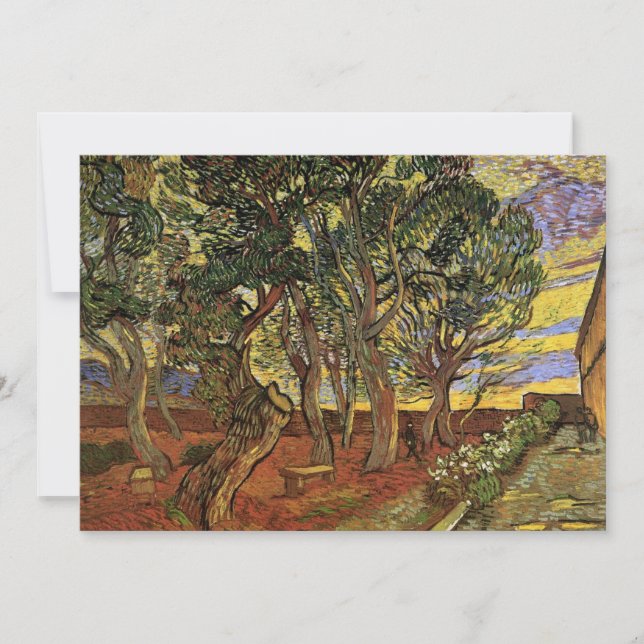 Jardin de l'hôpital Saint-Paul par Vincent van Gog (Devant)