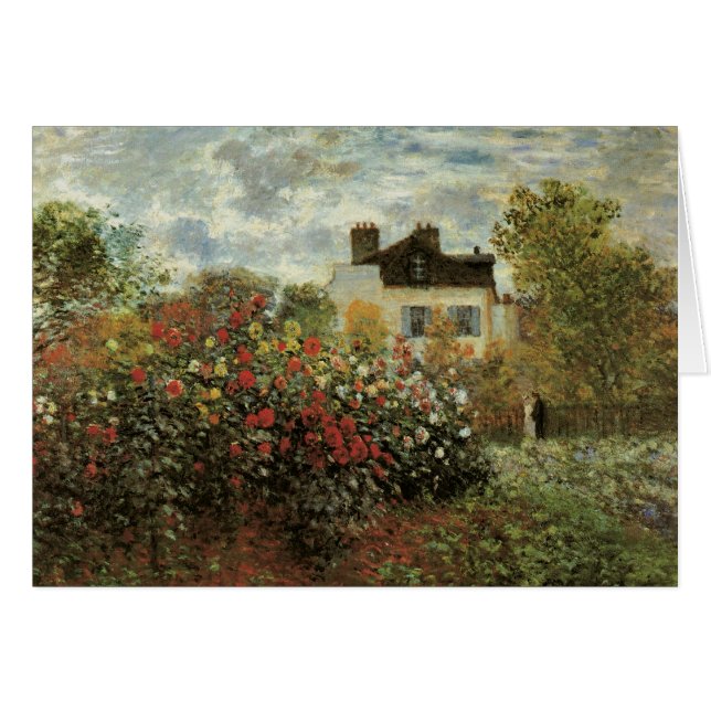 Jardin de Monet à Argenteuil par Claude Monet (Devant horizontal)