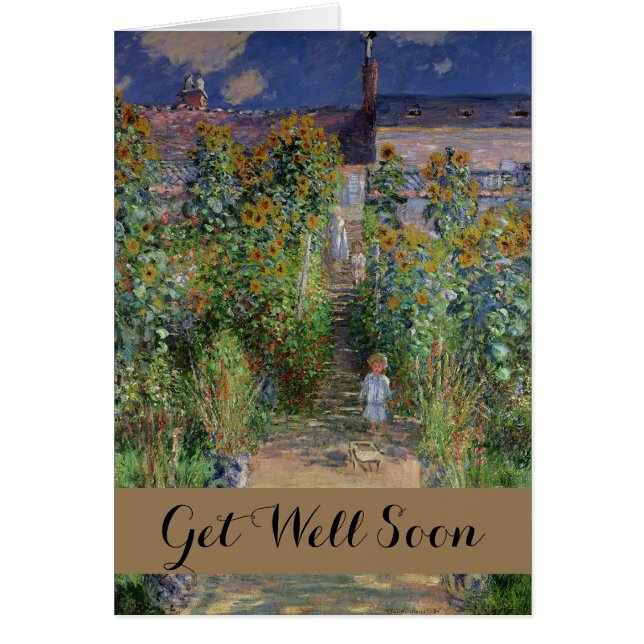 Jardin de Monet Vetheuil Impressionim Peinture de  (Devant)
