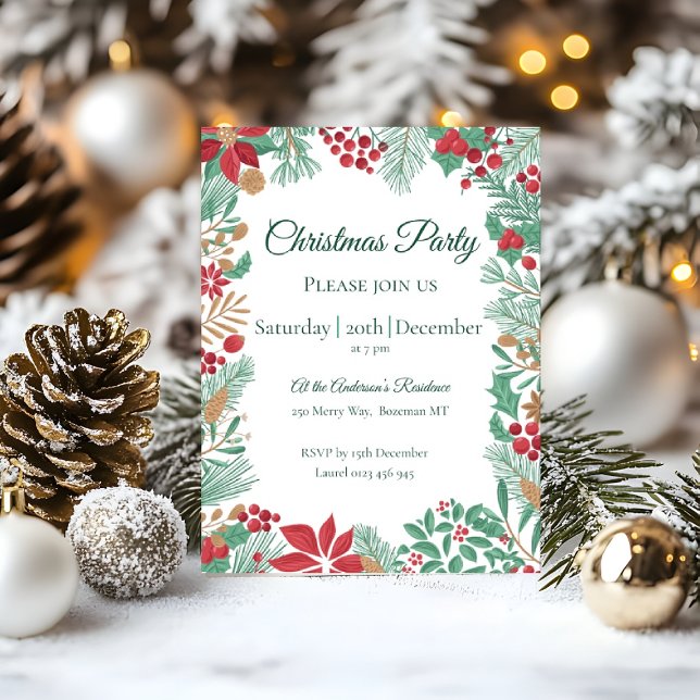 Jardin de Noël | Invitation du parti (Créateur téléchargé)