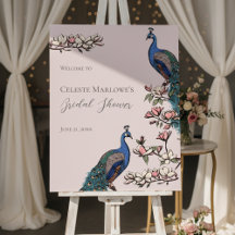 Jardin de paon rustique Blush dans l'Affiche de bi