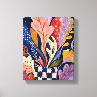 Jardin de papier de minuit – Art mural botanique l