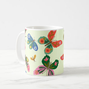 Jardin de papillon coloré Mug