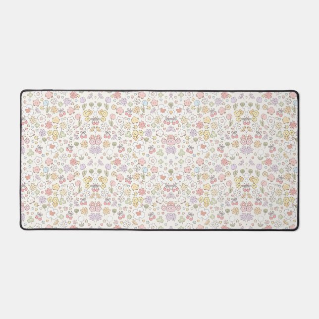 Jardin de Pastel Whimsical : Un Motif Floral (Recto)