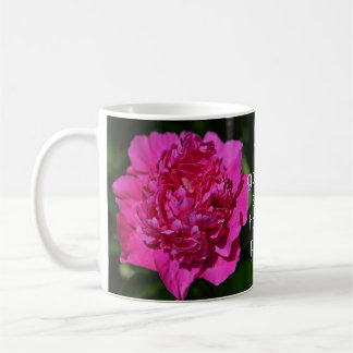 Jardin de pivoine rose Fleurs Joyeux Lieu Café Mug