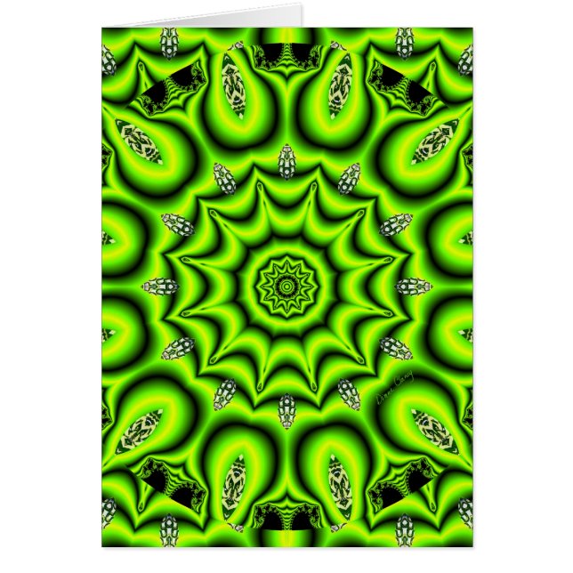 Jardin de ressort, vert de chaux abstrait lumineux (Devant)