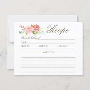 Jardin de roses Carte de recette