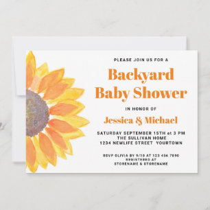 Jardin de tournesol Couples Baby shower Invitation