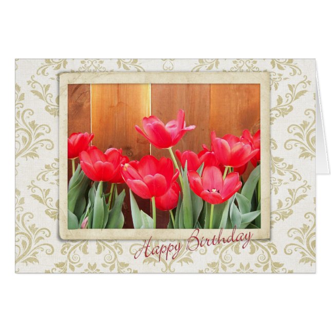 Jardin de Tulip Anniversaire (Devant horizontal)