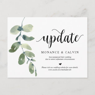 Jardin de verdure, Invitations Date mise à jour, R