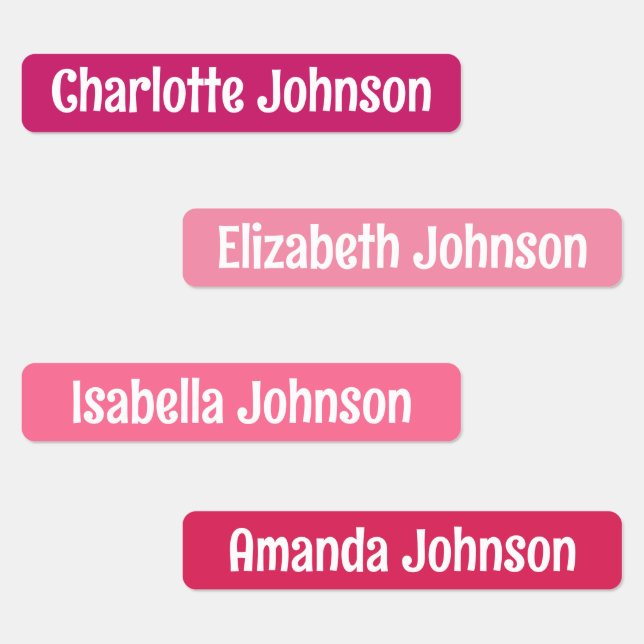 Jardin d'enfants coloré Nom Étiquette (Groupe)