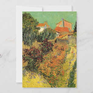 Jardin derrière une maison par Vincent van Gogh