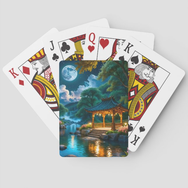 Jardin des Cartes de Jeu Nocturne Calme (3) (dos)