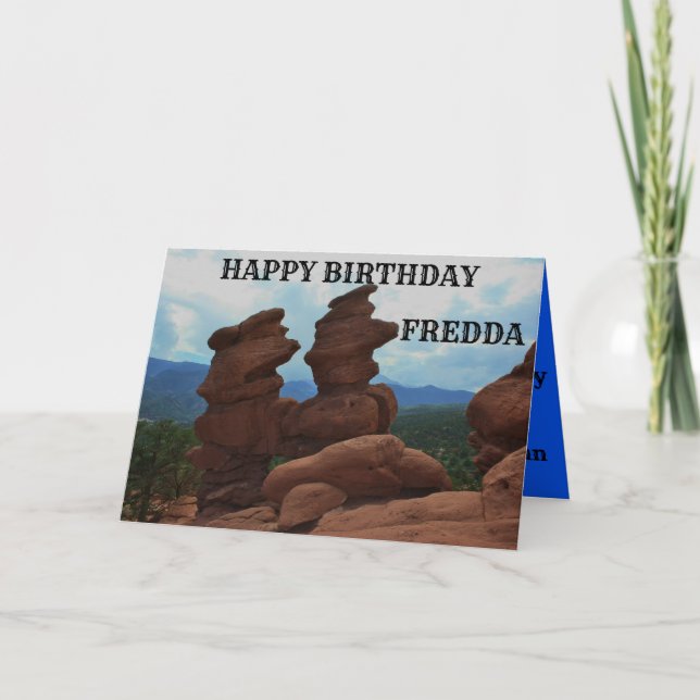 JARDIN DES DIEUX CARTE D'ANNIVERSAIRE (Devant)