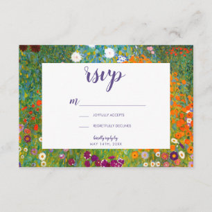 Jardin des fleurs de Gustav Klimt Floral RSVP
