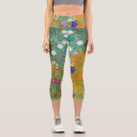 Jardin des fleurs par Gustav Klimt Capri Leggings<br><div class="desc">S'il vous plaît visitez mon magasin pour un design plus intéressant et plus de choix de couleurs.
=> zazzle.com/colorfulworld*</div>