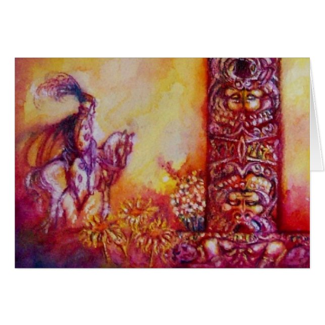 JARDIN DES OMBRES PERDUES / CHEVALIER ET CHEVAL (Devant horizontal)