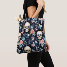 Jardin des os Sacs fourre-tout réutilisables Crâne
