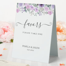 Jardin d'été Aquarelle Floral signe de faveur