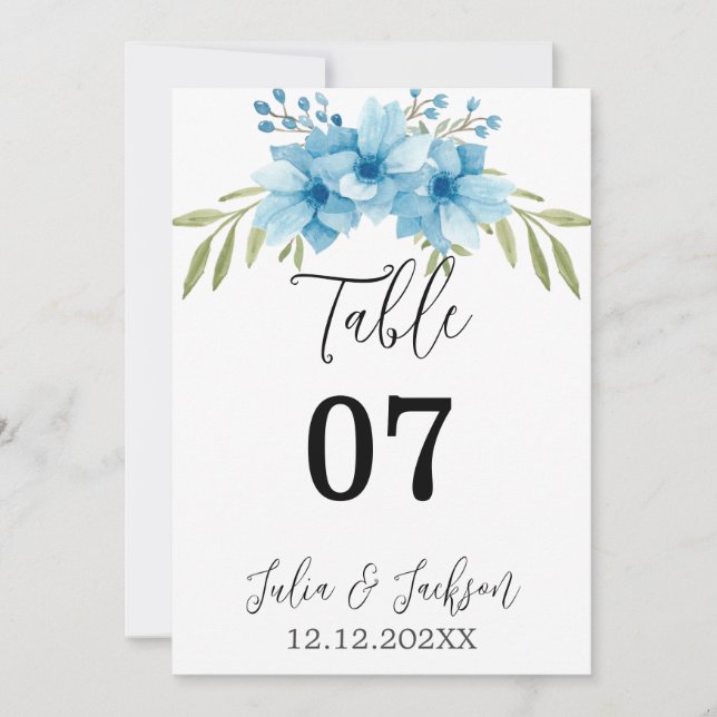 Jardin d'été Aquarelle Mariage floral (Devant)