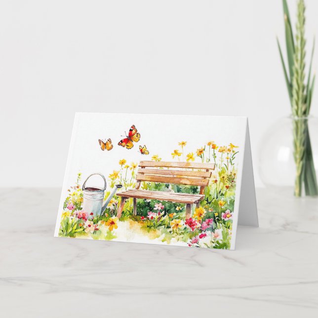 Jardin d'été avec papillons (Devant)