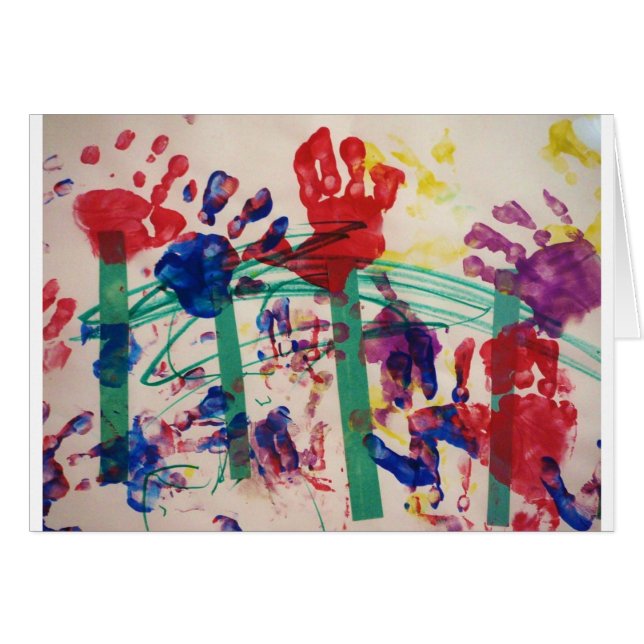 Jardin du handprint des enfants (Devant horizontal)
