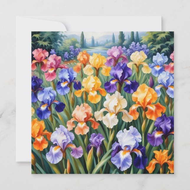 Jardin en iris coloré (Devant)