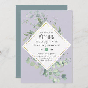 Jardin Eucalyptus Verdure DUSTY Purple Mariage