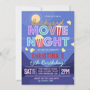 Jardin Film Anniversaire Anniversaire Invitation