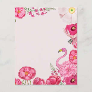Jardin flamand rose exotique Scrapbook Papier