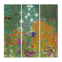 Jardin Fleur Vibrant - Gustav Klimt