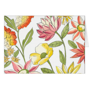 Jardin fleuri avec Arrière - plan blanc