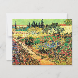 Jardin fleuri avec sentier par Vincent van Gogh