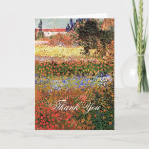 Jardin fleuri, Vincent Van Gogh. Merci