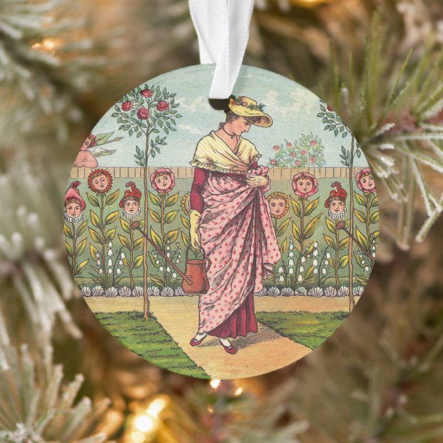 Jardin Fleurir Femme Art Antique (Arbre)
